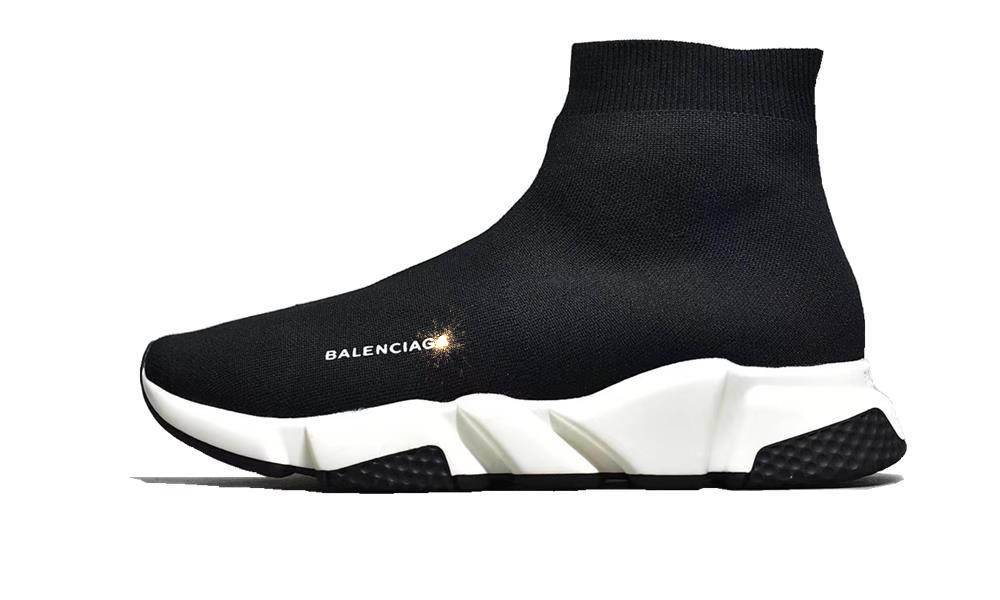 Balenciag* Speed Trainer Black White...